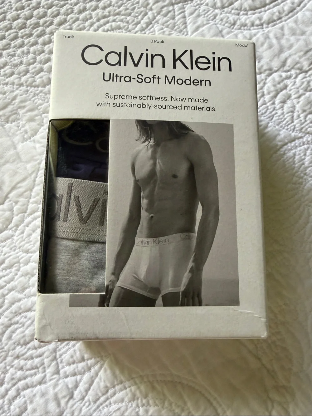 Calvin Klein Medium Boxer Briefs - Black, Navy & Gray (3 Pack)